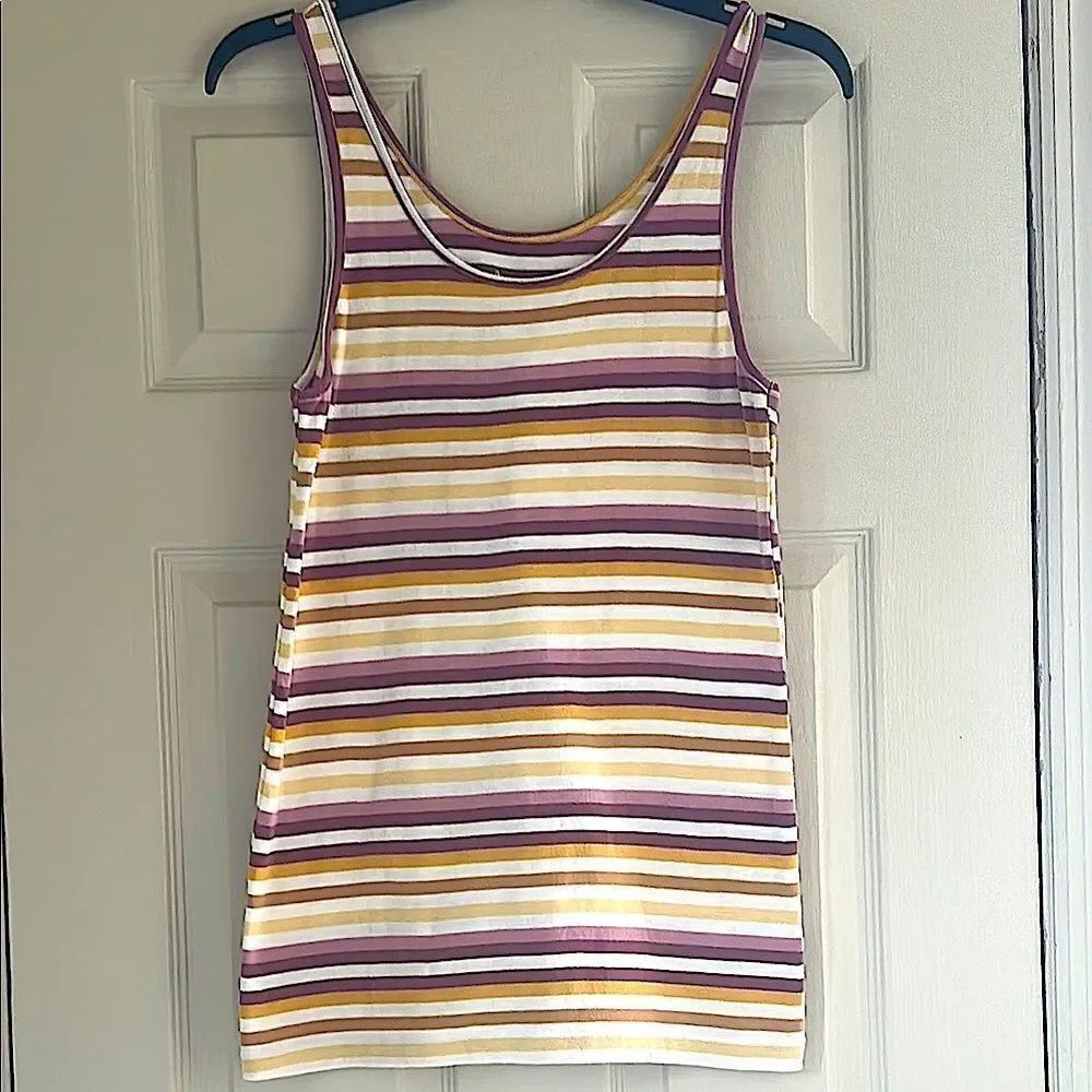 A New Day Striped Sleeveless Tank Top!